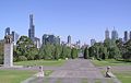 Melbourne CBD (View from the ground of Shrine of Remembrance).jpg