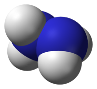 Гидразин: вид молекулы