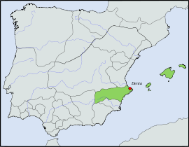 Location map Taifa of Denia.svg