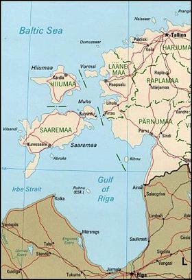 Карта Моонзундского архипелага