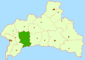 Кобринский район на карте