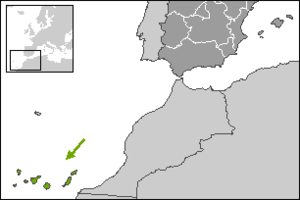 Кана́рские острова́ на карте