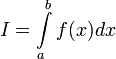 I=\int\limits_{a}^{b} f(x)dx