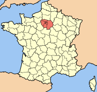 Иль-де-Франс на карте Франции
