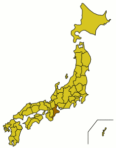 Расположение префектуры Миэ