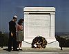 Tomb of the Unknowns, with U.S. Navy sailor and woman, May 1943.jpg