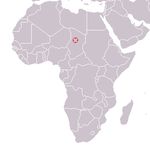 Djourab, Chad ; Sahelanthropus tchadensis 2001 discovery map.png