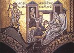 Isaak gives blessing to Jacob (Monreale).jpg