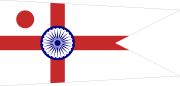 Commodore of the Indian Navy rank flag (border).svg