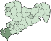 Фогтланд (район) на карте