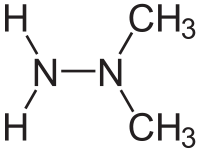 Несимметричный диметилгидразин: химическая формула