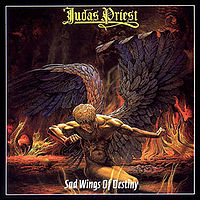 Обложка альбома «Sad Wings of Destiny» (Judas Priest, 1976)