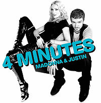 Обложка сингла «4 Minutes» (Мадонны, 2008)