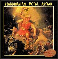 Обложка альбома «Scandinavian Metal Attack» (Bathory, 1984)