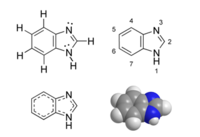 Бензимидазол: вид молекулы