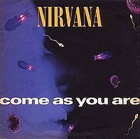 Обложка сингла «Come As You Are» (Nirvana, 1992)