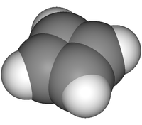 Циклобутадиен: вид молекулы