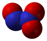 Оксид азота(III): вид молекулы