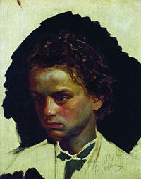 И. Я. Гинцбург. Портрет работы И. Репина (1871).