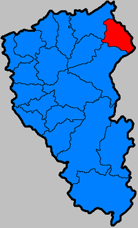 Тяжинский муниципальный район на карте