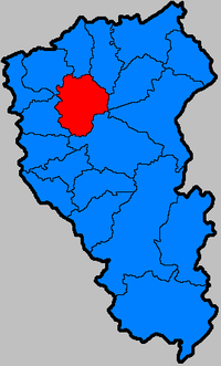Кемеровский муниципальный район на карте