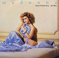 Обложка сингла «Material Girl» (Мадонны, 1985)