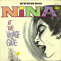 Обложка альбома «Nina at the Village Gate» (Нина Симон, 1962)