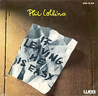 Обложка сингла «If Leaving Me Is Easy» (Фила Коллинза, 1981)