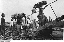 Bundesarchiv Bild 137-034473, Kamerun, bei Tiko, Bananen-Verladung.jpg