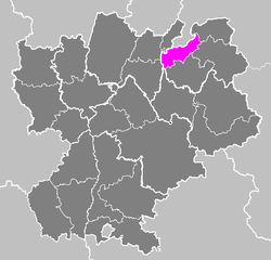 Сен-Жюльен-ан-Женевуа на карте