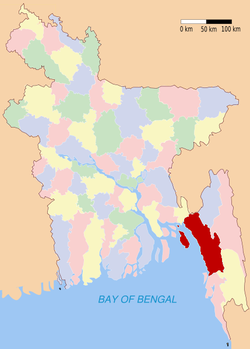 Читтагонг на карте