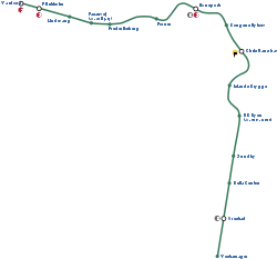 Схема линии M1.