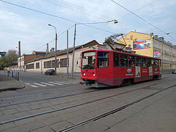 Moscow tram, Dubininskaya street 68.jpg