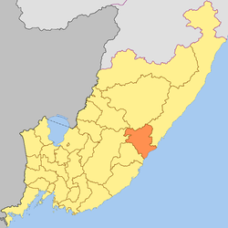Дальнегорский городской округ на карте