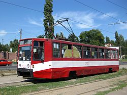 Tram 71-608K in Nikolayev.JPG