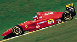 Жан Алези за рулём Ferrari 412T1