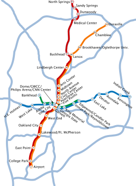 Схема линий метро