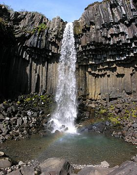 водопад Свартифосс, Исландия