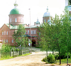 Леушинский монастырь. Фото С. М. Прокудина-Горского.