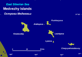 Медвежьи острова, остров Крестовский - крайний левый