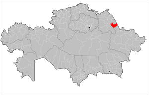 Лебяжинский район на карте