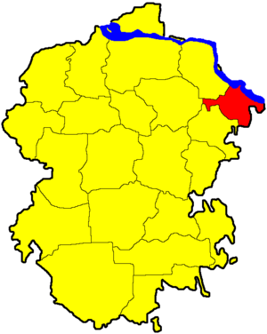 Козловский район на карте