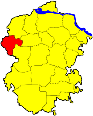 Красночетайский район на карте