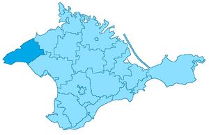 Черноморский район на карте