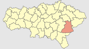 Дергачёвский район на карте
