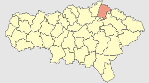 Духовницкий муниципальный район на карте