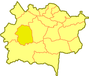 Абайский район, карта