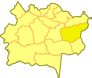 Курчумский район, карта