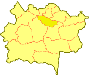 Уланский район, карта