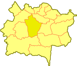 Жарминский район, карта